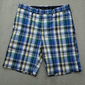 Jack Nicklaus Shorts Mens 33 Plaid Golf Classic Fit Polyester Lightweight
